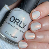 美国ORLY指甲油12free春夏新色2000318sea spray细闪月光白珍珠白