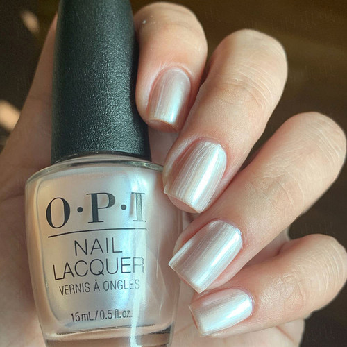 美国OPI指甲油SH3仙气又贵气的奶油质感浅玫瑰金偏光美甲免烤持久