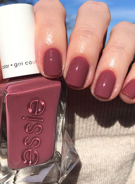 美国essie微光疗扭扭瓶72指甲油葡萄紫熏紫色指甲油顶油亮油底油