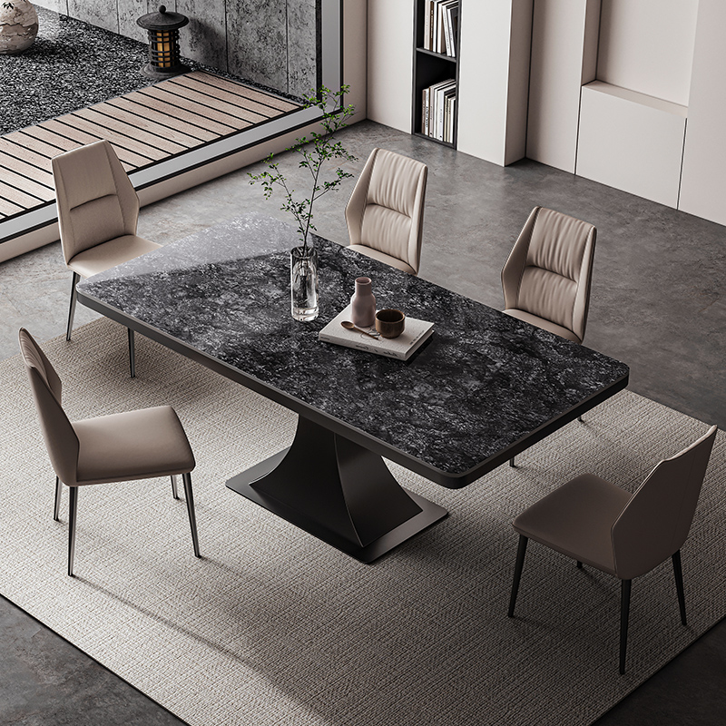 蒂梵拉依诺岩板餐桌石墨烯加热