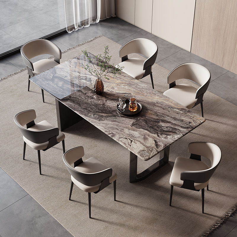 蒂梵拉进口威尼斯棕奢石餐桌