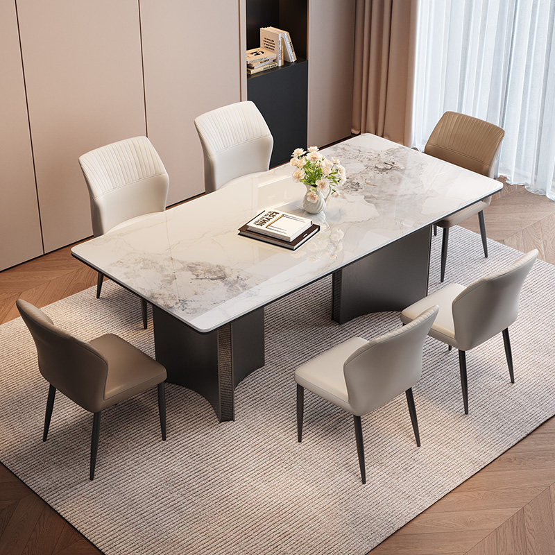 蒂梵拉意式抗菌岩板餐桌石墨烯加热暖菜带电磁炉长方形家用佛山,住宅家具,岩板餐桌,淘宝优惠券,粉丝福利购,淘宝优惠卷