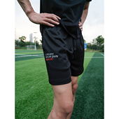 凉感速干透气印花抽绳运动宽松四分裤 GTAL美式 立体剪裁网眼短裤