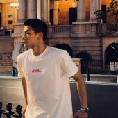 GTAL300g纯棉短袖 ins百搭上衣 纯色vibe风情侣夏季 重磅T恤美式 修身