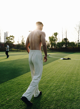 GTAL美式冰皮西裤lu感直筒百搭通勤薄款透气长裤纯色凉感休闲裤