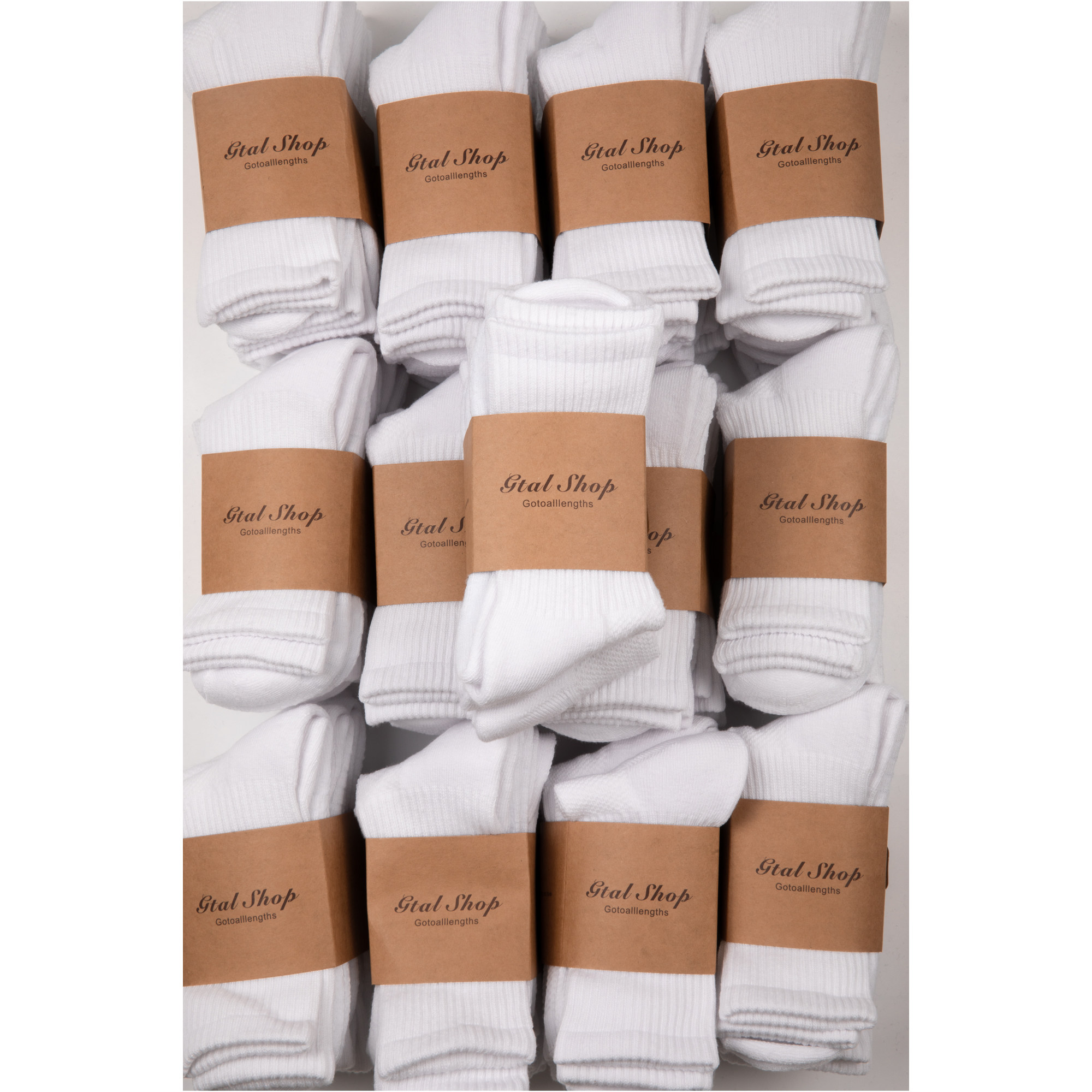 thumbnail for GTAL American socks socks socks towel bottom thickened anti-odor black and white summer sports basketball non-cotton stockings