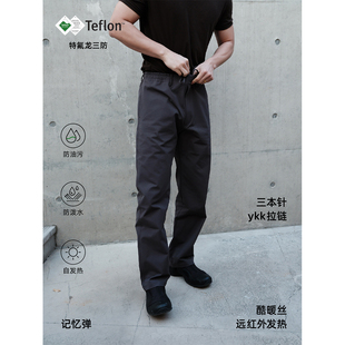 直筒纯色刺绣长裤 GTAL25AW美式 休闲记忆弹特氟龙三防基础休闲裤