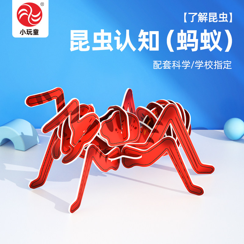 昆虫认知蚂蚁科技小制作手工拼装diy材料幼儿园科学区材料玩教具