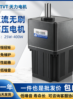 TVT直流调速无刷电机微型24V30W-300W 恒扭矩抗干扰 直流无刷电机