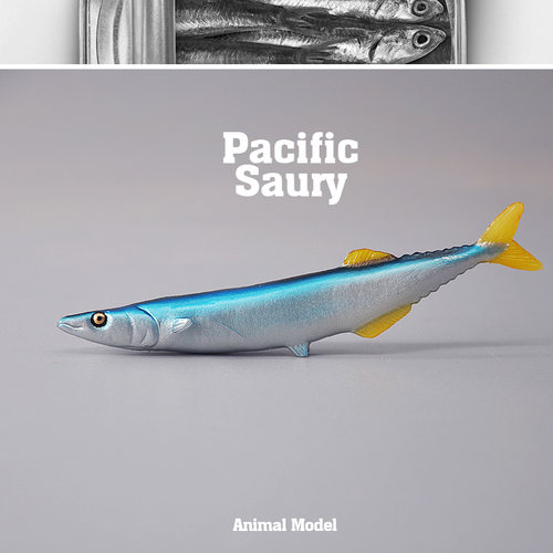 童德秋刀鱼模型海洋动物玩具