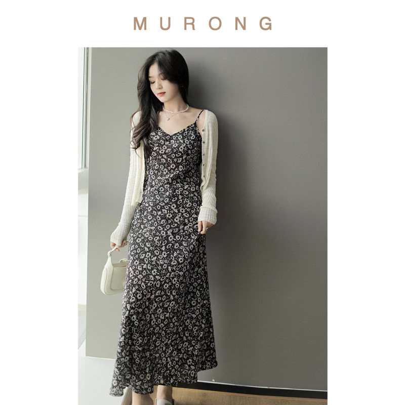 浪漫入骨真丝双绉印花可调节吊带裙子修身显瘦夏季长款法式连衣裙,女装/女士精品,连衣裙,淘宝优惠券,粉丝福利购,淘宝优惠卷