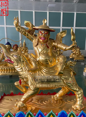藏式格萨尔王护法佛像家居摆件