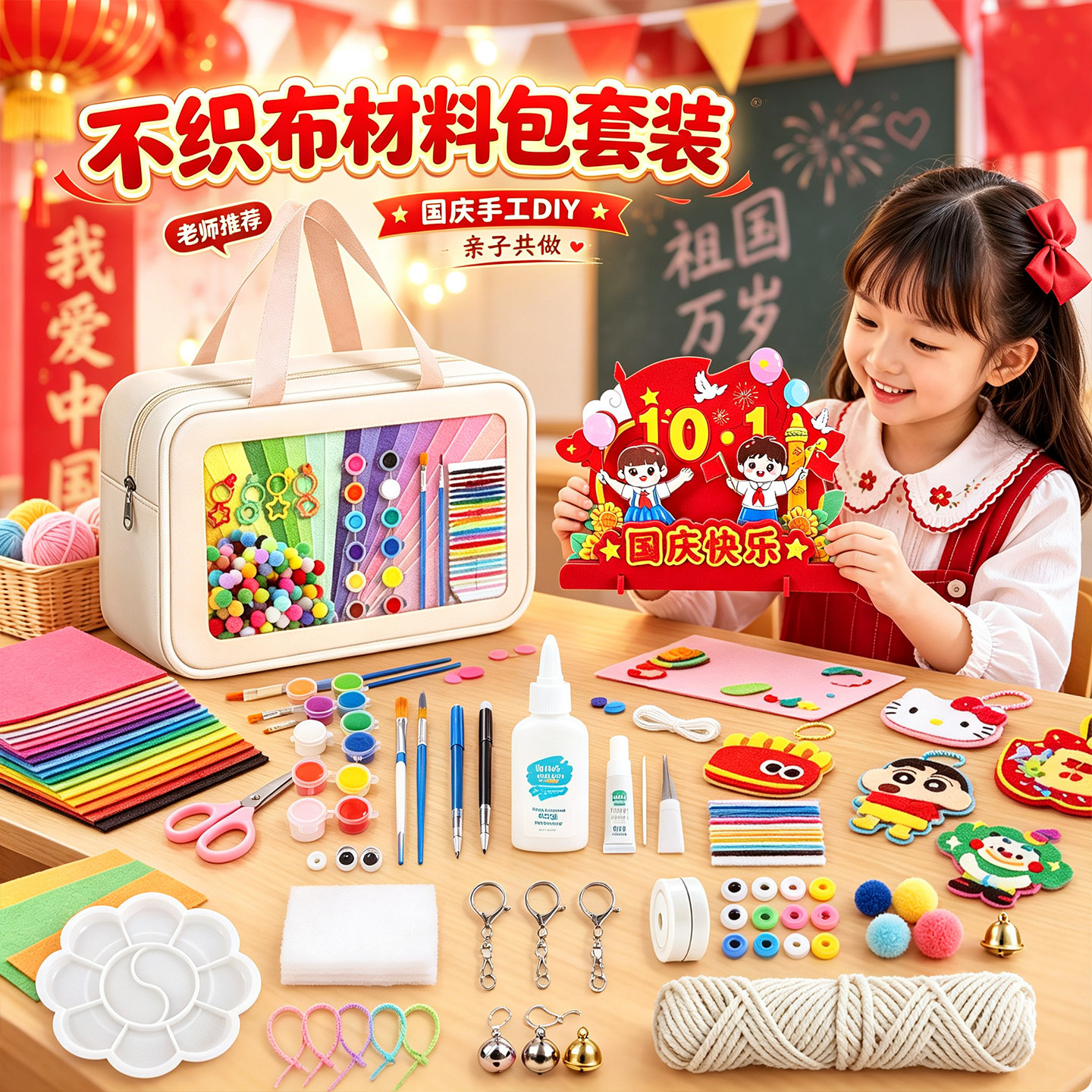 不织布手工diy材料包相框摆件6
