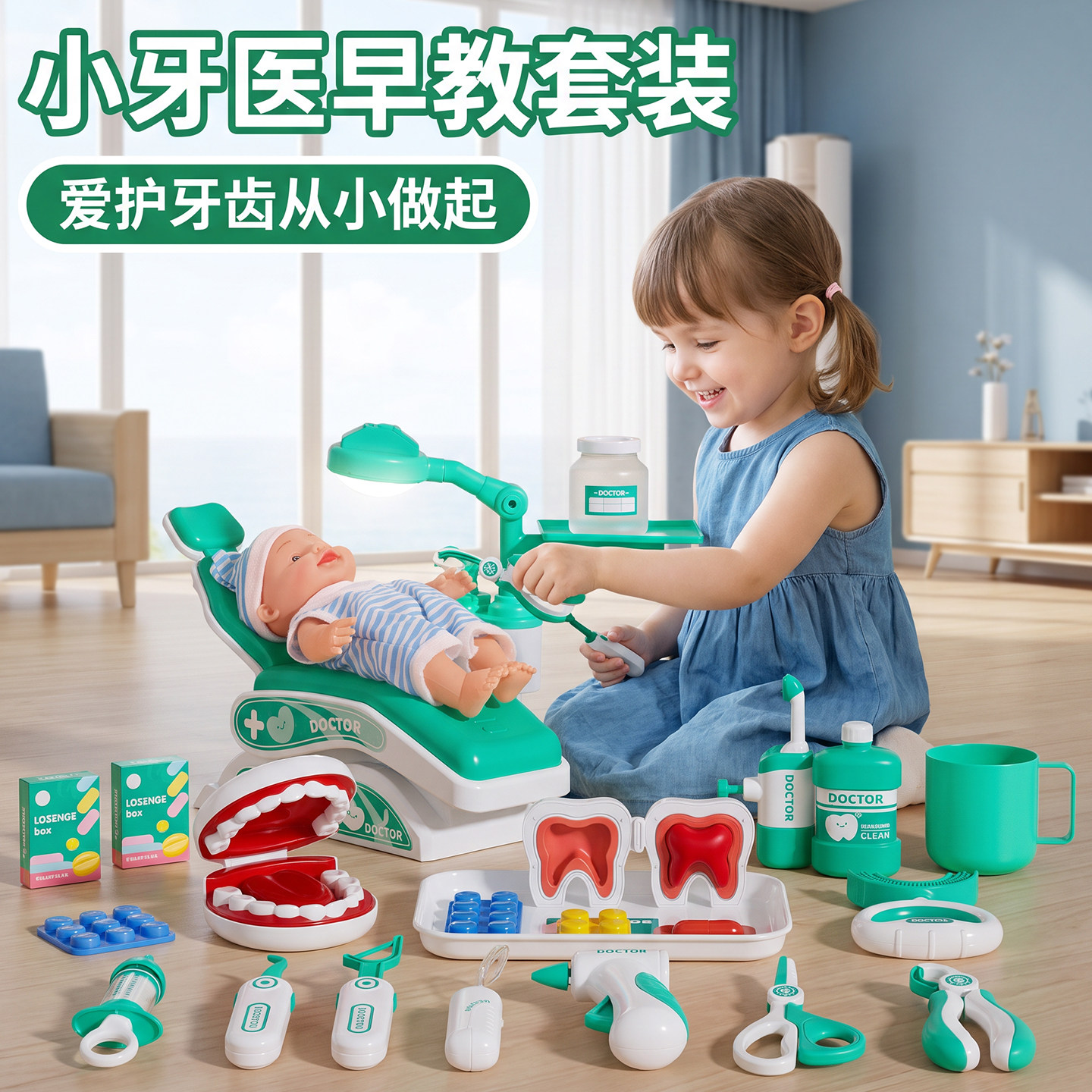 牙医玩具套装～仿真护士牙科