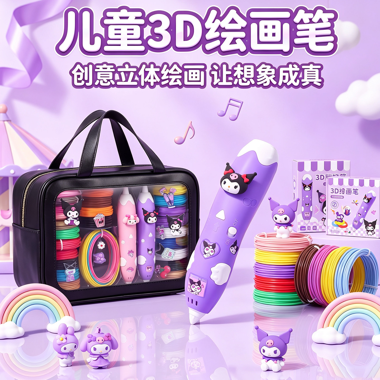3D打印笔儿童立体绘画专用耗材