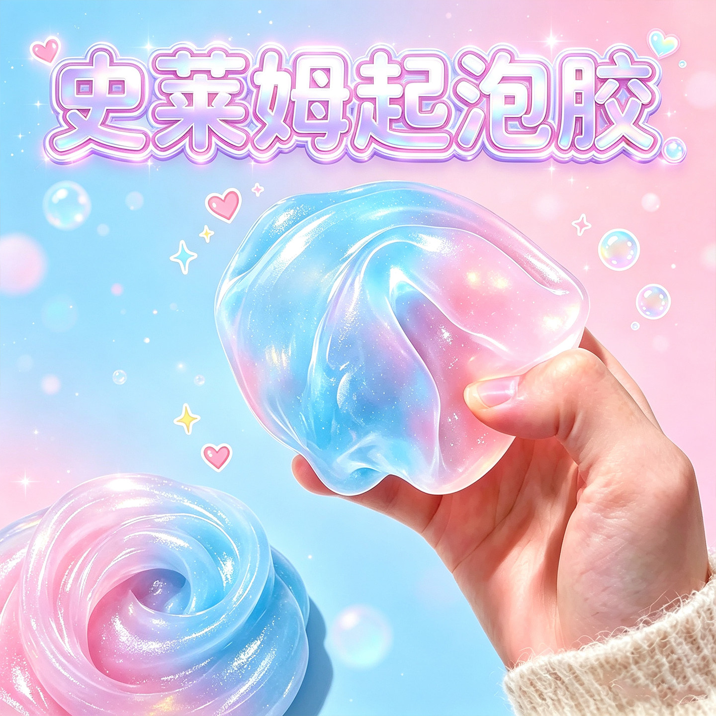 网红爆款起泡胶~安全粘土
