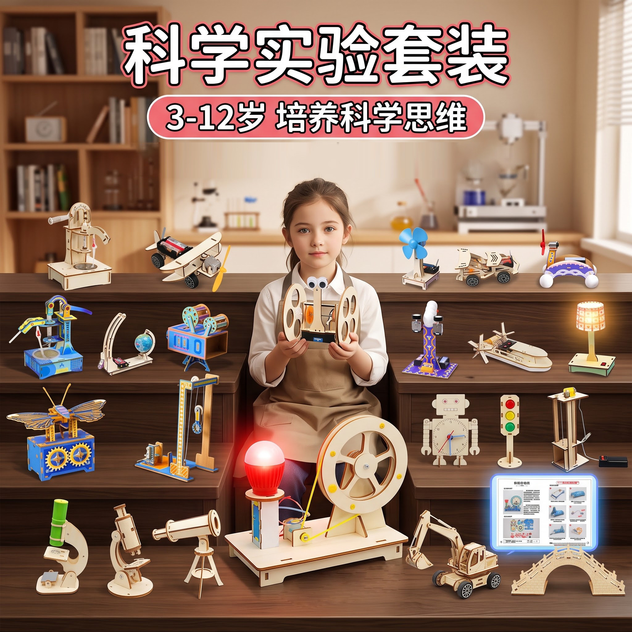科学实验套装~拼装益智礼物