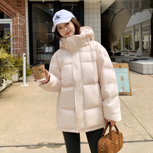 小个子立领连帽羽绒服