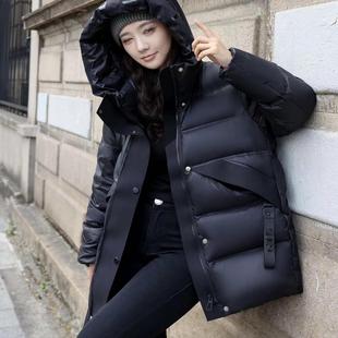 高端黑金加厚短款 連帽外套 新款 PRATOLA白鵝絨羽絨服女2025冬季