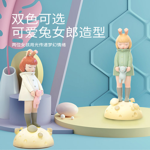 宠米灵犀灯卧室摆件小夜灯