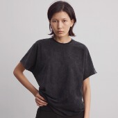 25SS水洗做旧合身版 灰 型微弹柔软短袖 Terrawear T恤 黑 男女同款