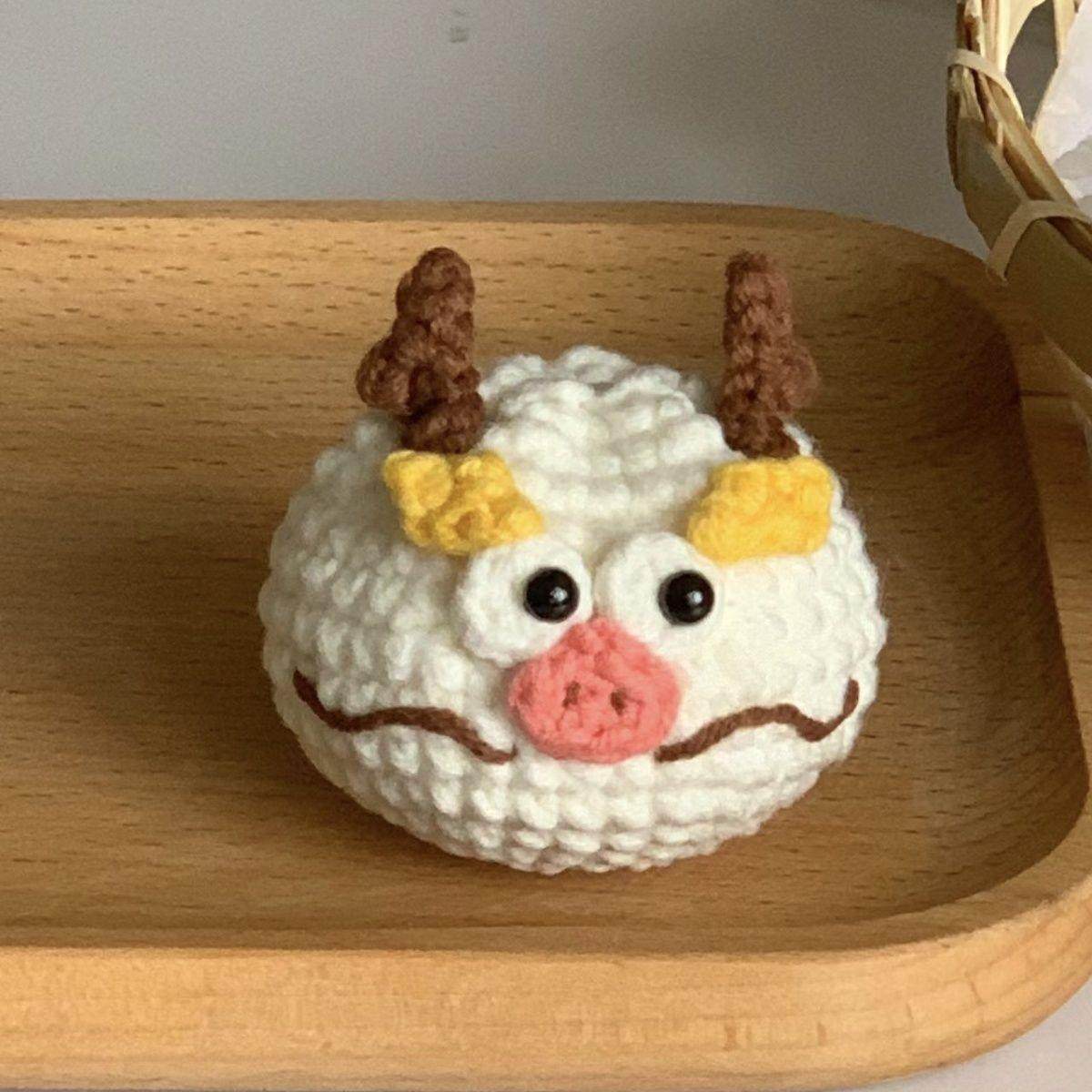 龙年初学手工编织diy可爱材料包小龙包毛线钩针挂件钥匙扣礼物,服饰配件/皮带/帽子/围巾,DIY编织材料包,淘宝优惠券,粉丝福利购,淘宝优惠卷