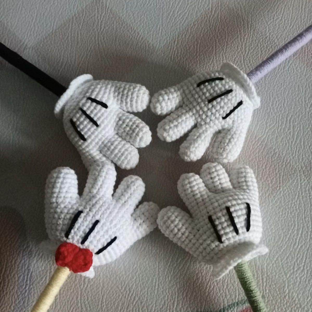 可爱小红书同款米奇钩针diy材料手工毛线编织钥匙扣挂件礼物,服饰配件/皮带/帽子/围巾,DIY编织材料包,淘宝优惠券,粉丝福利购,淘宝优惠卷