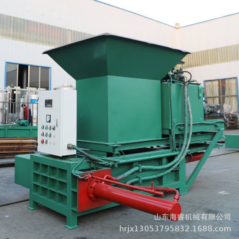 青储套袋打包机艾叶玉米秸秆饲料麦草压块机小型青储液压打包机