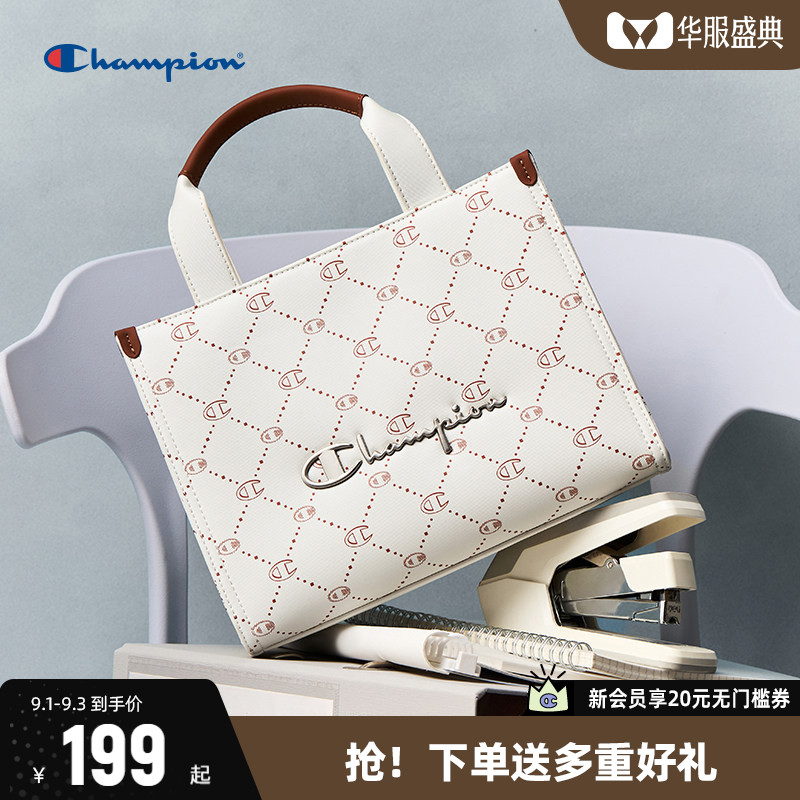 Champion冠军时尚托特包单肩斜跨图片