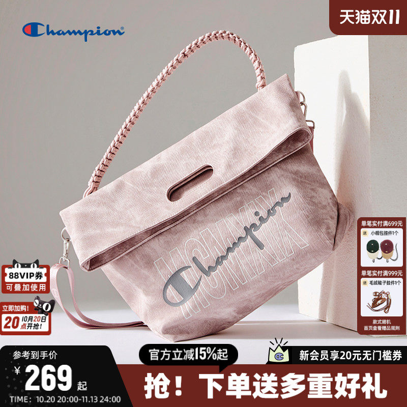 Champion冠军单肩包2026年秋季新款休闲时尚手提包大容量斜挎包女
