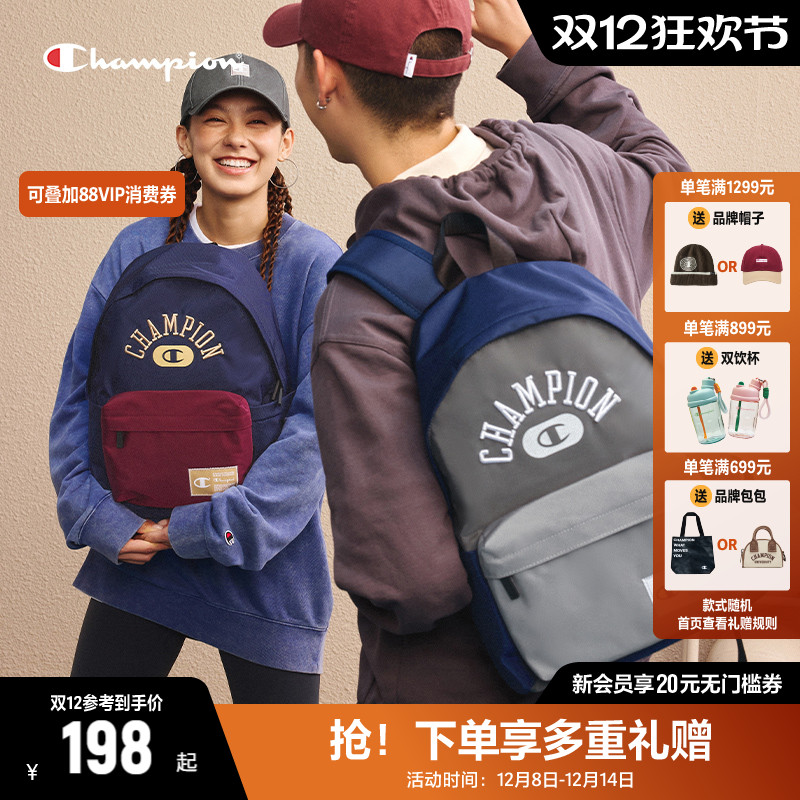 Champion双肩包女2025年新款