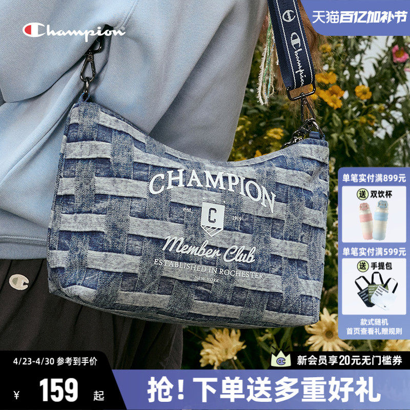 Champion冠军爪爪饼干包休闲通勤时尚女单肩包帆布包斜挎包