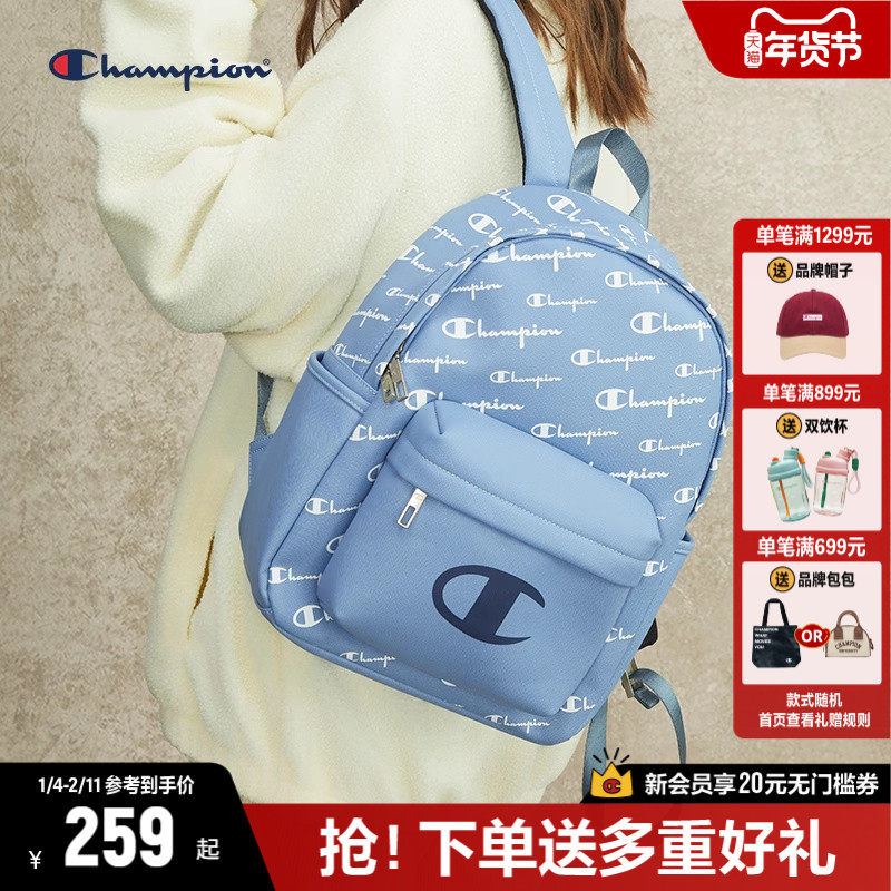 Champion冠军双肩包2025秋冬新款休闲情侣经典时尚背包男书包女