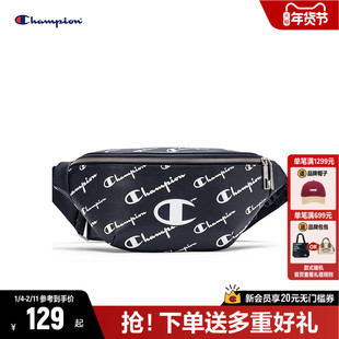 Champion冠军斜挎包女秋新款胸包腰包帆布包单肩包男生情侣包包