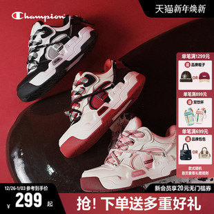 女鞋 休闲鞋 增高厚底板鞋 熊猫鞋 子 2025秋冬新款 Champion冠军面包鞋