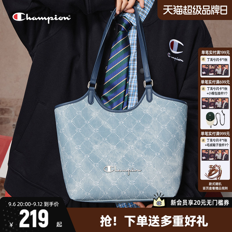 Champion冠军通勤女款单肩托特包图片