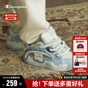 Champion冠军撕撕乐厚底面包鞋女鞋潮牌板鞋男鞋休闲高颜值小白鞋
