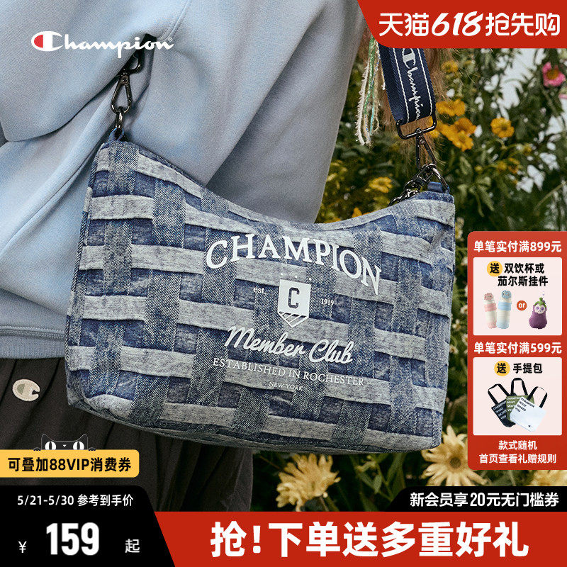 Champion冠军爪爪饼干包休闲通勤时尚女单肩包帆布包斜挎包