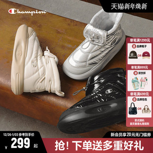 棉靴老人鞋 厚底保暖女款 高帮棉鞋 Champion冠军菠萝靴2025秋冬新款