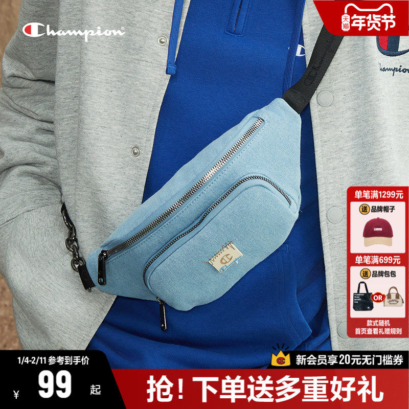Champion冠军斜挎包女2025冬季新款胸包腰包单肩包男包情侣包包