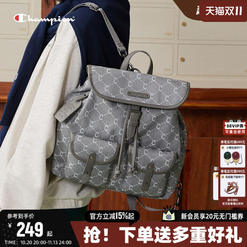 Champion冠军时尚复古双肩包