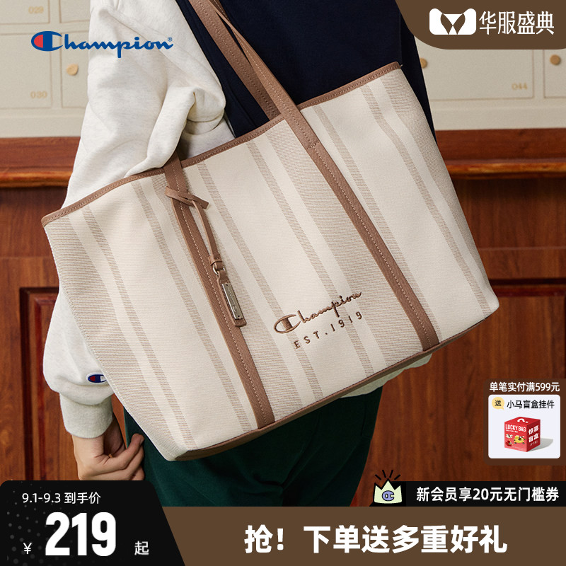 Champion冠军通勤单肩包托特包图片