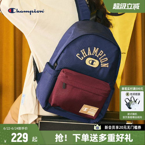 女双肩包CHAMPION帆布