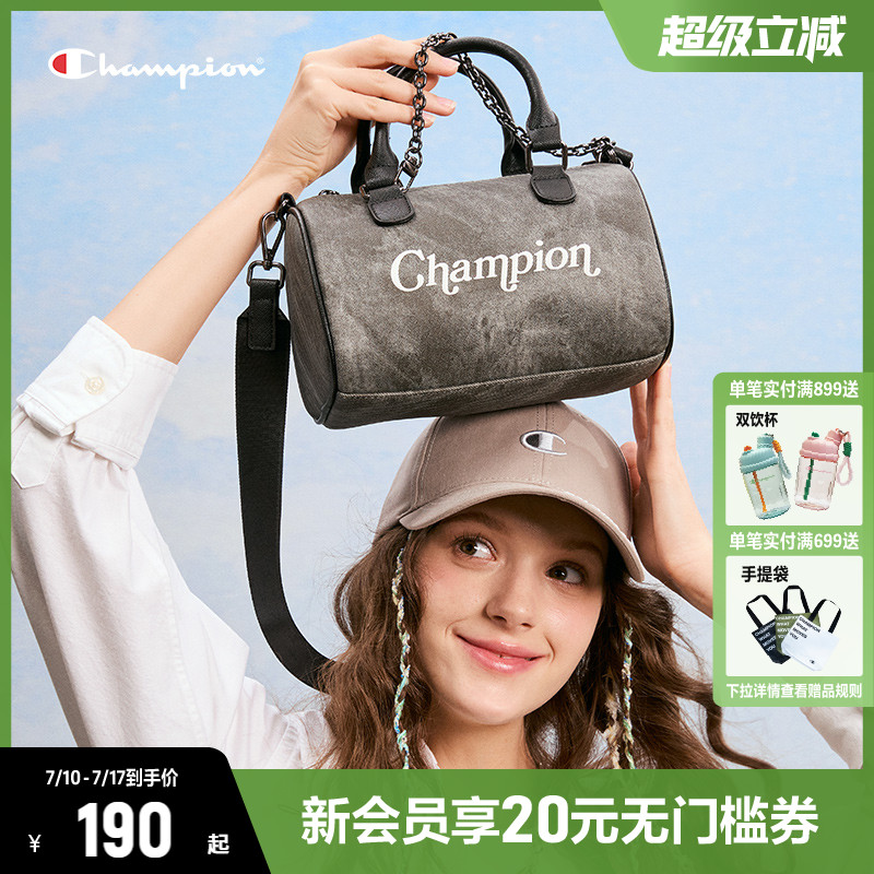 Champion冠军手拎单肩包挎包女2025夏季新款保龄球包手提包包