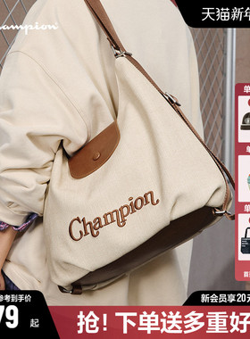 Champion冠军单肩包女2026春夏新款通勤手提托特包大容量斜挎包包