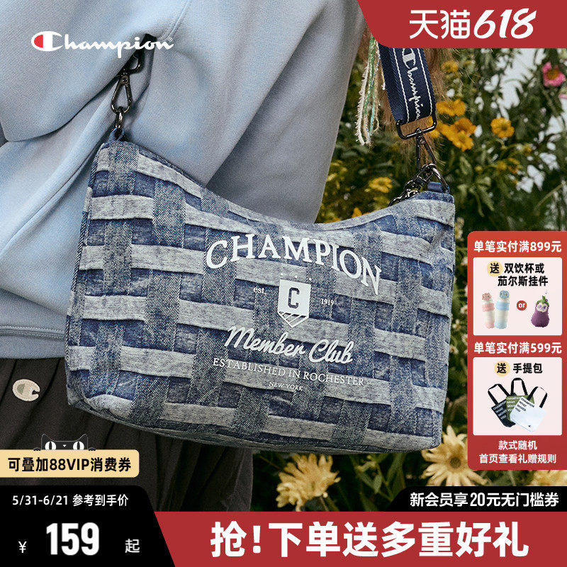 Champion冠军爪爪饼干包休闲通勤时尚女单肩包帆布包斜挎包