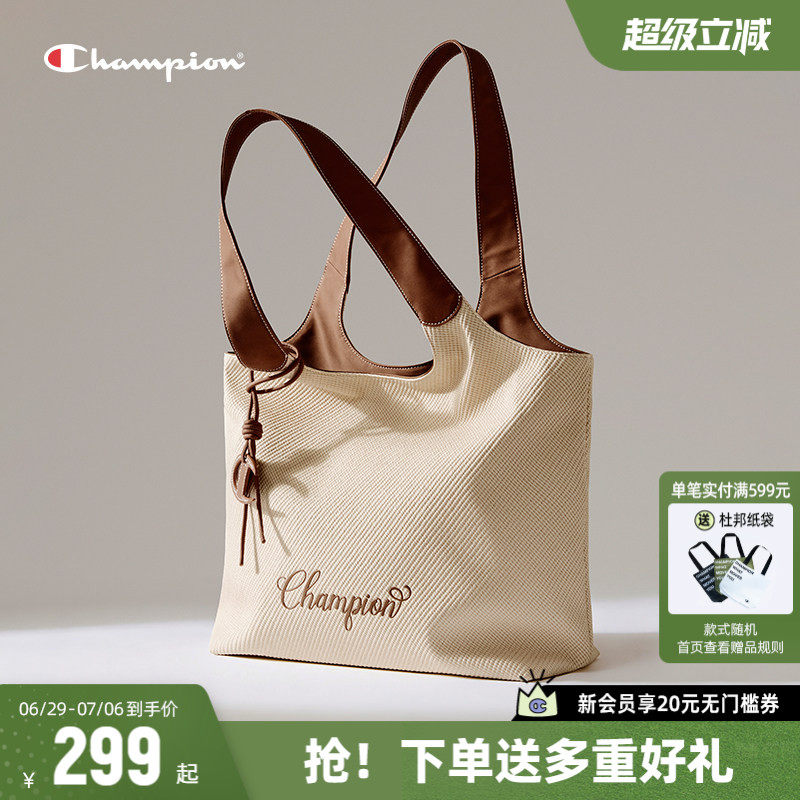 Champion冠军单肩包2026夏季新款女包通勤容量托特包hobo包包