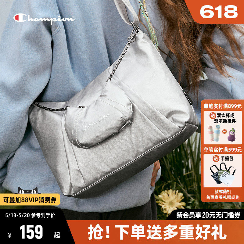 Champion冠军斜挎包女2026夏季新款单肩包幸运饼干包包帆