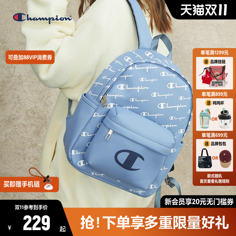 Champion冠军双肩包2025秋季新款休闲情侣经典时尚背包男书包女