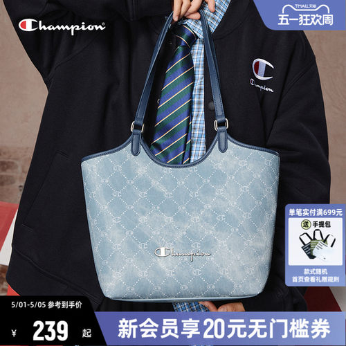 Champion冠军通勤女款单肩托特包
